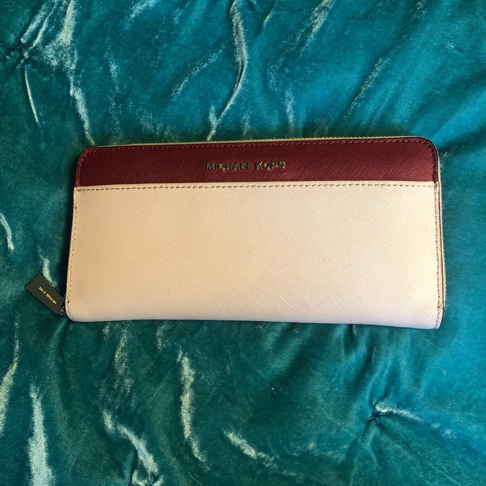 Michael Kors Pink and Burgundy Wallet
